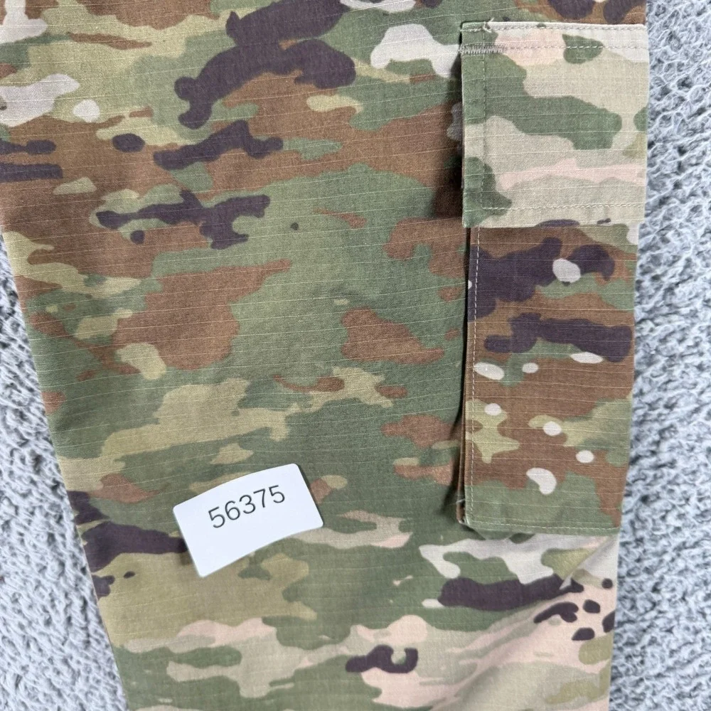 US Army Pant Unisex S(30x33) Green Camo Cotton Ripstop Cargo Straight Uniform